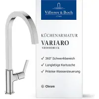 Villeroy & Boch Variaro keukenkraan, lagedruk, waterbesparend – Chroom