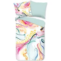 Good Morning Dekbedovertrek Katoen Renforcé Ocean - ecru 200x200/220cm
