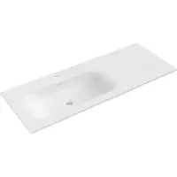 Mexen Vela ingebouwde wastafel links 121 x 46,5 cm, wit mat - 25231201L