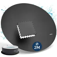 Arebos beschermmat voor spa's, diameter 240 cm – EVA onderlegmat voor whirlpools, als isolerende en antislipmat voor buitengebruik
