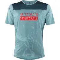 Löffler Loeffler fietsshirt korte mouwen M MTB T-shirt Roots Titan - Blauw