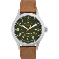 Timex Expedition Scout TW4B23000 Horloge - Leer - Bruin - Ø 40 mm