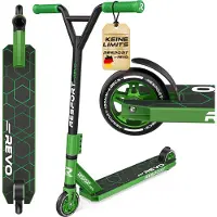 RE:SPORT Stuntstep REVO - Stuntstep voor Kinderen & Volwassenen - ABEC-9 - 100mm PU Wielen - Met Standaard - Y-Bar - Trick Scooter
