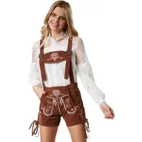 Dressforfun Lederhose Ammersee S - verkleedkleding kostuum halloween verkleden feestkleding carnavalskleding carnaval feestkledij partykleding - 302810
