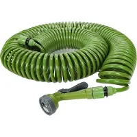 Kinzo Spiraal Tuinslang Set 30M - Automatisch Oprollende Tuinslang - Incl. Sproeikop
