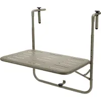 Gardalux Balkontafel | | 60 x 43 cm (Inklapbaar, Beige)