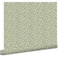 Laura Ashley Sweet Alyssum Behang - Bloemen - 10mx52cm - Groen