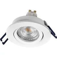 Osram Spot Set LED inbouwspots DIM, flexibel, 3,7W, wit, 2700K, warmwit, aluminium, dimbaar, click-montage, set van 3