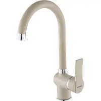 Kuchinox Madera beige granieten keukenkraan - staand, draaibare uitloop