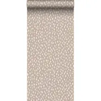 ESTAhome behang stippen oudroze en wit - 53 cm x 10.05 m - 139255