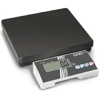 Kern & Sohn Personenweegschaal MPB 300K100, tot 300 kg, BMI en hold-functie, batterij- of netvoeding, staal, met statief, wit/zwart, incl. beschermhoes