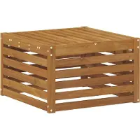 vidaXL Buiten Voetenbank Massief Acacia Hout Naturel 59 x 59 x 37 cm