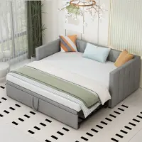 STILVORA Kinder Polsterbed 90x200 cm – Fluweel Beige – Met LED, USB-C & Opbergruimte – Stabiel Tot 200 kg – Inclusief Metalen Lattenbodem – Slaapkamer Meubel voor Jongens en Meisjes
