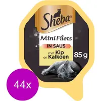 Sheba Alu Selection 85 g - Kattenvoer - 44 x Kip&Kalkoen