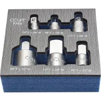CCLIFE - Adapter inch Dopsleutel - 6 Stuks - Slagschroevendraaier - Dopsleuteladapter - Slagschroevendraaier - Dopsleuteladapter - Sleutels en Sleutels - Inbussleutels