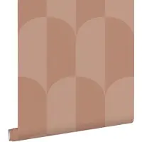 ESTAhome behang art deco bogen terracotta roze - 53 cm x 10.05 m - 131238