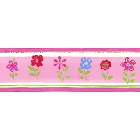 ESTAhome behangrand bloemen roze - 500 x 17.6 cm - 177303