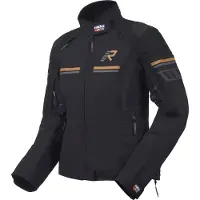 Rukka Armatou-R Zwart Bruin Waterdichte Dames Textiele Motorjas Maat 42