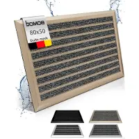 Bomoe AluGant DL – Aluminium Deurmat 50x80 cm Champagne Metallic – Vloermat Antislip Buiten & Binnen – Roestvrij Weerbestendig