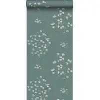 ESTAhome behang bloesemtakken petrolgroen - 53 cm x 10.05 m - 148736