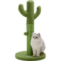 Acaza Krabpaal - Krabpaal voor Grote Katten - 75 cm - Groen - Kattenpaal - Krabpaal voor Katten - Kattenkrabpaal - Krabpalen - Krabpaal Cactus