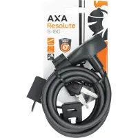 Axa 5011675, Kabelslot, zwart, staal, met sleutel, 1800 mm, 8 mm