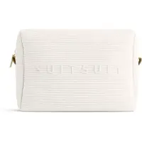 Suitsuit Toilettas dames - Handige make up organizer voor reizen - Grote inhgoud - Stijlvolle toilettas groot - Luxe make up organizer groot - Elegante make up etui - Fusion Toilettassen - Wit