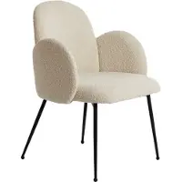 Light & Living eetkamerstoel 59x62x86 cm chiba crème+zwart