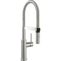 Villeroy & Boch Steel Expert 2.0 - Keukenkraan met flexibele uitloop en uittrekbare sproeikop, roestvrij staal 928000LC