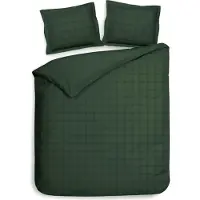 Heckett & Lane Dekbedovertrek Diamante Calla Green Satijn-240 x 200 / 220 cm | Lits-Jumeaux