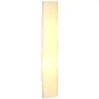 LINDBY Wandlamp Ophelia, dimbaar, wit / opaal, Hal, Glas, Modern, wandlamp