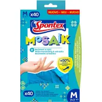 Mapa Spontex Wegwerphandschoenen Mosaik, verpakking van 40 stuks, maat 7