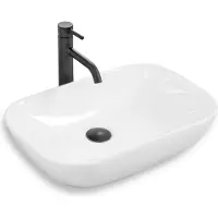 REA Claudia Opzetwastafel Wit 51x34 cm