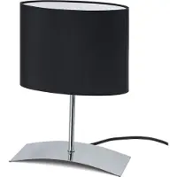 Trango TrangoBedlampje 2018-04B *BROWNIE* Tafellamp met bruine stoffen kap incl. 1x E14 fitting voor LED-lampen, vensterbanklamp, bureaulamp, tafellamp, L: 20cm – B: 10cm - H: 30cm (zonder lamp)