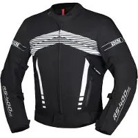IXS RS-400-ST 3.0 Waterdichte Zwart Wit Textiele Motorjas Maat L