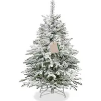 Springos Besneeuwde Kunstkerstboom - Spar Lux - 140 Takken - 120 CM