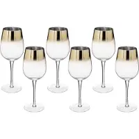 Secret De Gourmet Wijnglas - Arya Goud - Set van 6 - 38cl