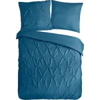 Pure Dekbedovertrek Micropercal Savaya - petrol 200x200/220cm