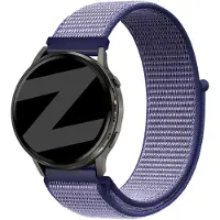 Bandz Nylon Loop Strap 18mm - horlogebandje geschikt voor Garmin Vivoactive 4S / Vivomove 3S / Venu 2S / Venu 3S / Forerunner 255S / Forerunner 265S / Venu 4 41mm - Blauw