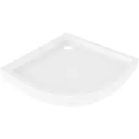 Mexen Flow+ kwartronde douchebak 100 x 100 , wit glanzend - 46Q101010H