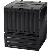 Gardinia GARANTIA ECO-King Composter 400 liter zwart - Tuincomposter, Snelle compostering, Afval & recycling, Organisch afval, Compostbak, Tuinaccessoires, Compost, Snelle compostering tuin, Compostbak, Tuin