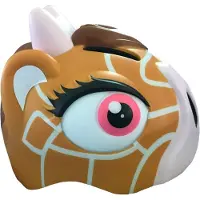 Crazy Safety Fietshelm m. Licht - Giraffe - Brown - - 49-55 cm - Fietshelmen