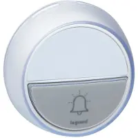 Legrand deurbel drukker IP44 100M wit - spatwaterbestendig