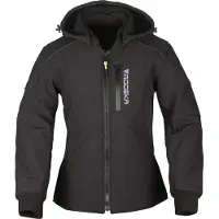 Modeka Clarke dames motorjas, textiel, zwart, maat 34