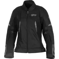 GMS Vega Dames Zwart Waterdichte Textiele Motorjas Maat XS