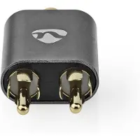 Nedis Premium Tulp (m) - 3,5mm Jack (v) stereo audio adapter / zwart