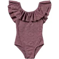 Salted Stories Meisjes Zwemkleding Broderie Swimsuit - Roze - Maat 86/92