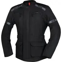 IXS Evans-ST 2.0 Waterdichte Touring Zwart Textiele Motorjas Maat XS