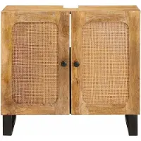 vidaXL Wastafel kabinet voor de badkamer Bruin 62 x 33 x 58 cm