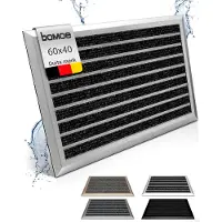Bomoe AluGant DL – Aluminium Deurmat 50x80 cm Zilver – Vloermat Antislip Buiten & Binnen – Roestvrij Weerbestendig